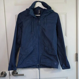 Mountain Hardwear Jacket Womens XSmall Blue‎ Urbanite II Full Zip Stowaway Hood